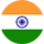 India Round Flag